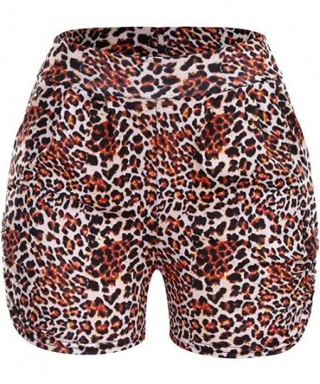 Board Shorts Women's Summer Leopard Pocket Shorts - Leopard - CD193IADLM8