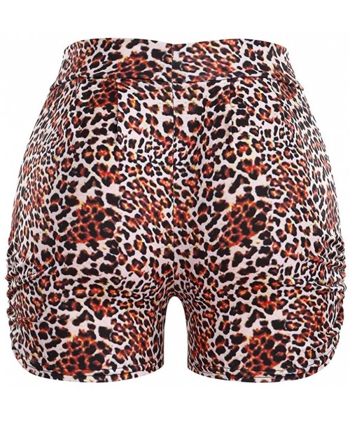 Board Shorts Women's Summer Leopard Pocket Shorts - Leopard - CD193IADLM8