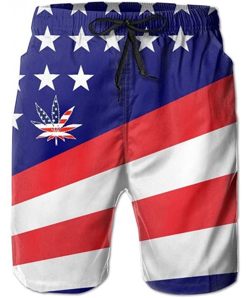 Board Shorts USA American Flag Day Patriot Mens Summer Casual Shorts-Beach Shorts Quick Dry Short - Usa Flag 3 - C718E7C6W3I