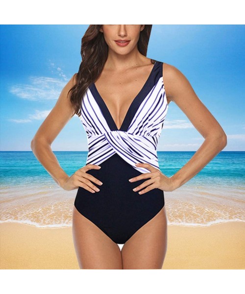 One-Pieces Sexy Printed Bikini One Piece Swimsuit Women Plus Size Print Tankini Swimjupmsuit Beachwear Padded Swimwear White1...