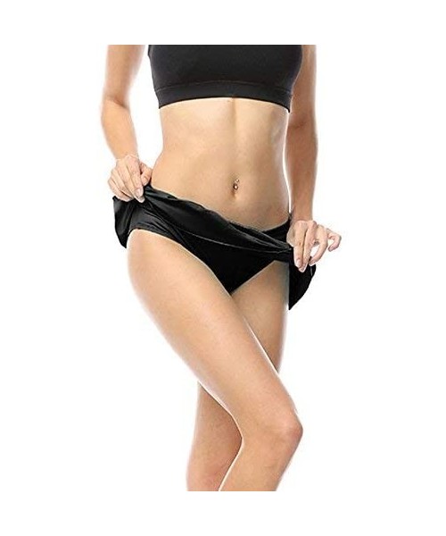 Tankinis Swim Skirt - Ruched Bikini Bottom Bathing Suit for Women - Black - CP18HCUN9KS