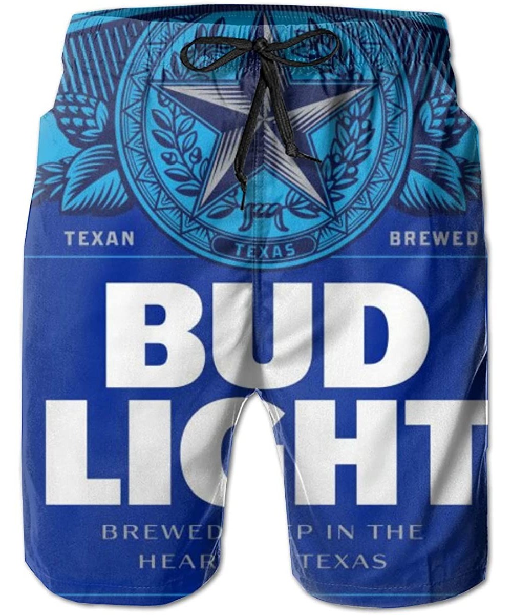 Board Shorts Bud Light Men's Quick Dry Swim Trunks Beach Shorts Board Shorts with Mesh Lining - Bud Light4 - CA196YURYYU