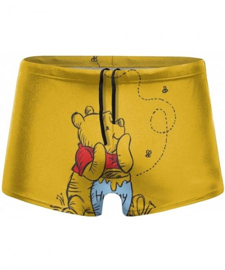 Briefs Pink Winnie The Pooh Men's Boxer Swim Shorts for Men Teens Boys Sons Swim Pool Beach Gifts - Winnie the Pooh1 - C6198Q...