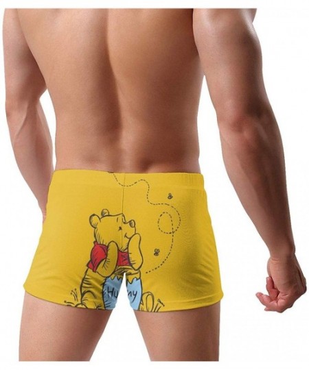 Briefs Pink Winnie The Pooh Men's Boxer Swim Shorts for Men Teens Boys Sons Swim Pool Beach Gifts - Winnie the Pooh1 - C6198Q...