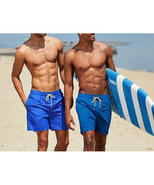 Board Shorts Swimwear Swim Shorts Trunks Beach Board Shorts Swimming Pants Swimsuits - Jacinth - CJ18U3AQ586