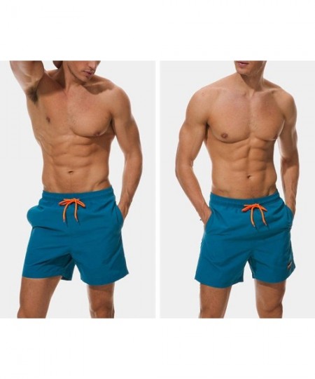 Board Shorts Swimwear Swim Shorts Trunks Beach Board Shorts Swimming Pants Swimsuits - Jacinth - CJ18U3AQ586