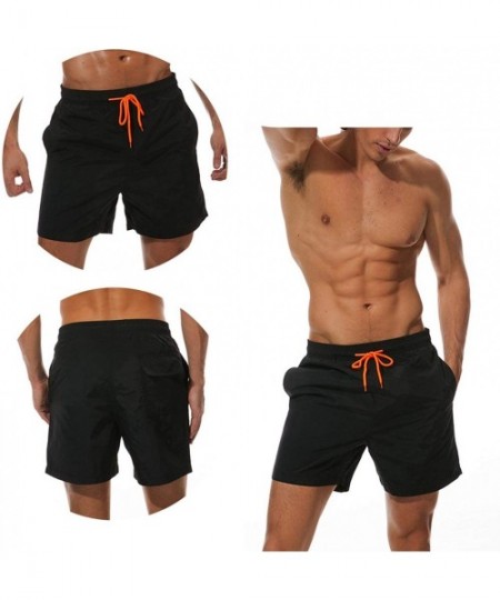 Board Shorts Swimwear Swim Shorts Trunks Beach Board Shorts Swimming Pants Swimsuits - Jacinth - CJ18U3AQ586