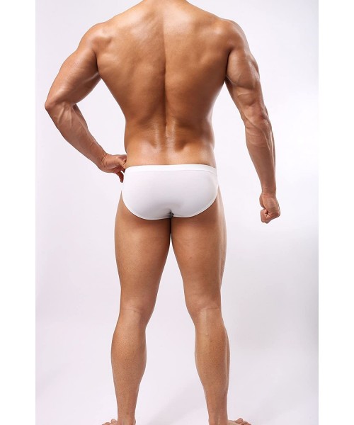 Briefs Brave Person Men's Sexy Underwear Bikini Briefs Swimwear 1129 - White - CN18CGIOH57