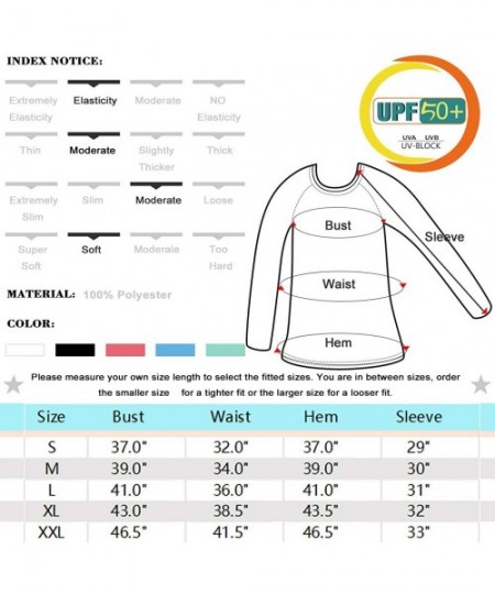 Cover-Ups Women's UPF 50+ Sun Protection Long/Short Sleeve Outdoor T-Shirt Athletic Top Rashguards - Long Sleeve-light Gray -...