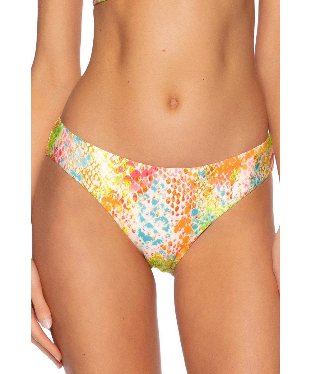 Bottoms Women's Reagan Neon Snakeskin Print Hipster Bikini Bottom - Multi - C6193XDQWMK