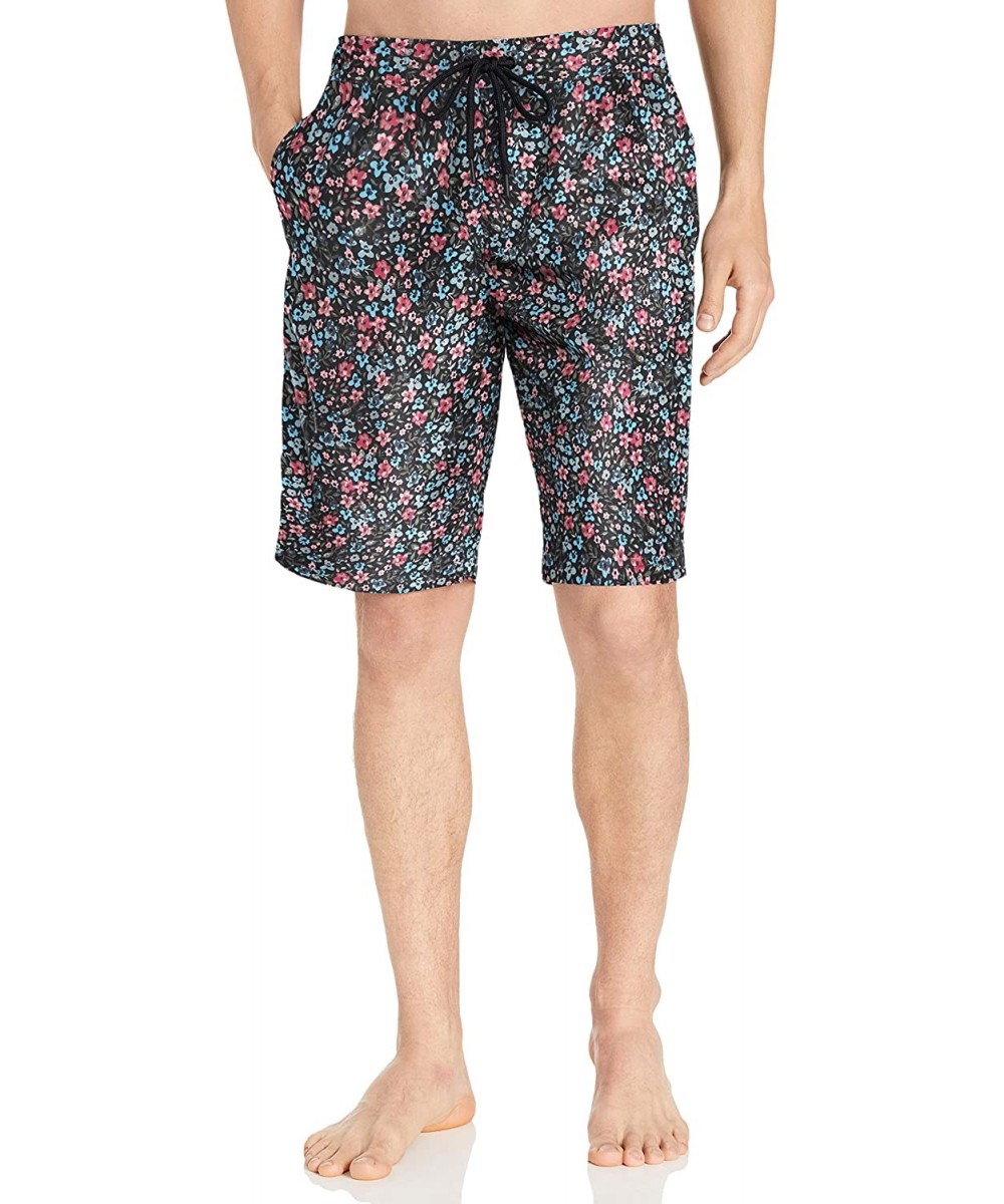 Trunks Men's 11" Inseam Swim Trunk - Small Dense Floral - CW18KZ7GAX0