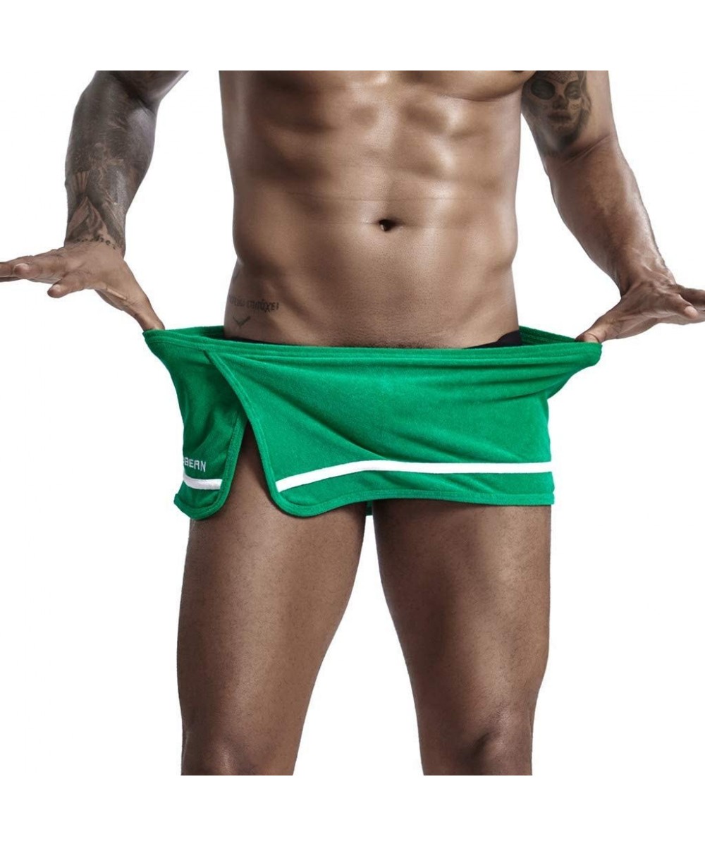 Trunks Men's Home Shorts-Sexy Underwear Fashion Sports Shorts Swimwear Underwear Panties Home Sleep Shorts - Green - C8193WYO4I8