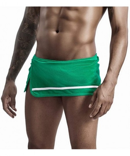 Trunks Men's Home Shorts-Sexy Underwear Fashion Sports Shorts Swimwear Underwear Panties Home Sleep Shorts - Green - C8193WYO4I8