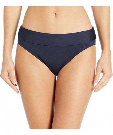 Bottoms Women's Cruise Control Banded Midster Bikini Bottom - Black - CK12LPK5SB1