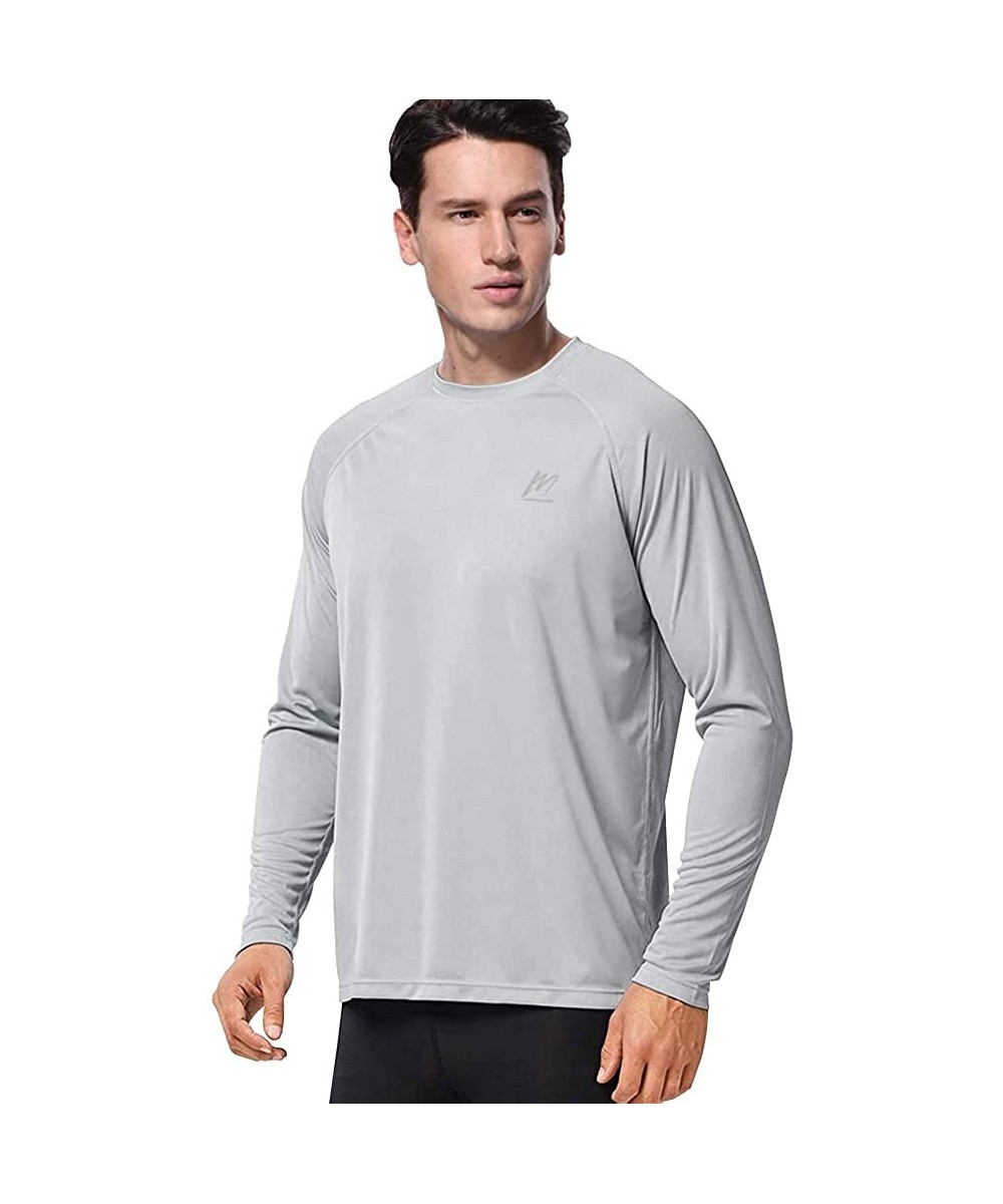 Rash Guards Men's UPF 50+ Sun Protection Long Sleeve Shirts- Quick Dry UV Swim T Shirt Rash Guard Athletic Top for Workout Ru...