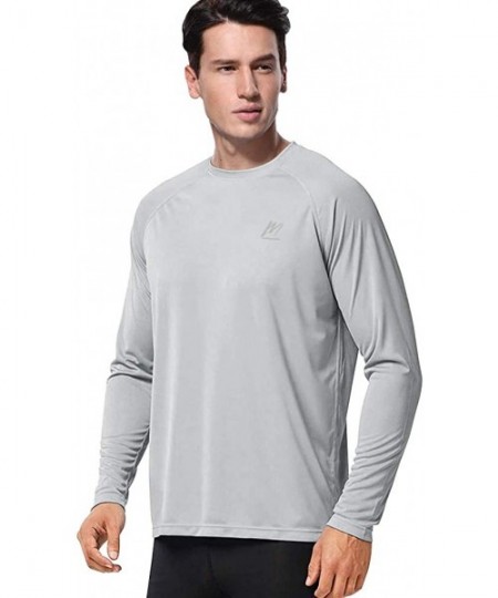 Rash Guards Men's UPF 50+ Sun Protection Long Sleeve Shirts- Quick Dry UV Swim T Shirt Rash Guard Athletic Top for Workout Ru...