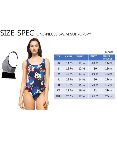 One-Pieces Hawaii UV Women Rash Guard Yoga Active Workout One Piece Swim Suit - Hawaiian Black Plumeria - C418C50CGKH