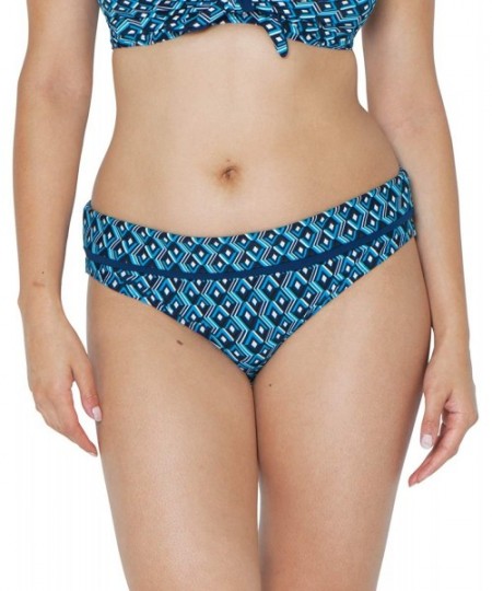 Tankinis Women's Wanderlust Fold Over Brief - Blue Mix - CV180A8ULOR