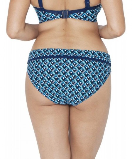 Tankinis Women's Wanderlust Fold Over Brief - Blue Mix - CV180A8ULOR