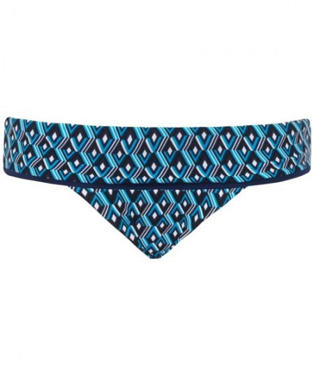 Tankinis Women's Wanderlust Fold Over Brief - Blue Mix - CV180A8ULOR