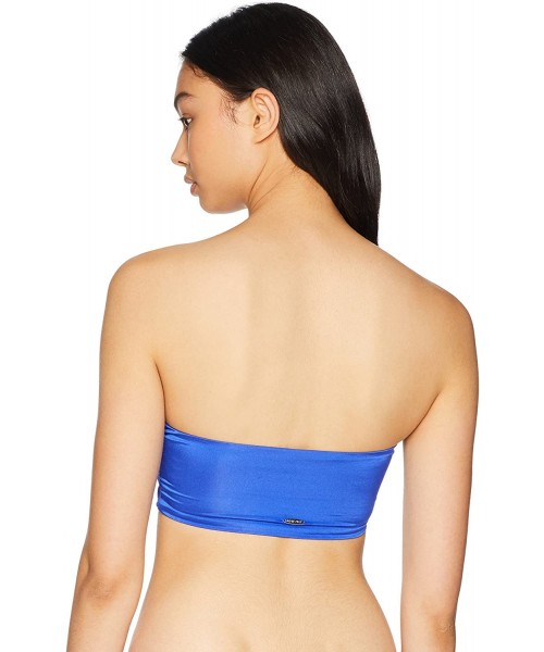 Tops Women's 80's Flashback Tube Bandeau Bikini Top Swimsuit - Flashback Blu-ray - CT180854QZ4