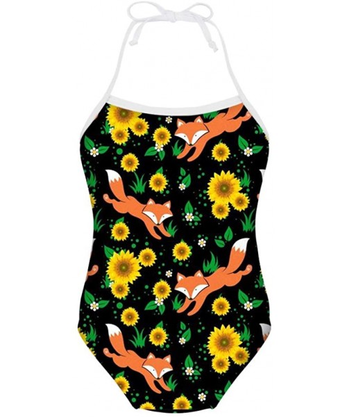 Sets Little Girls One Piece Swimsuit Animal Printed Bathing Suit Surfer Short - X-daisy Fox - CL18NUA4KW9