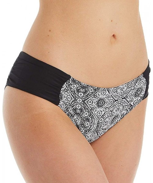 Tankinis Samara Gathered Bikini Bottom - Black/White - CR193GKU46R