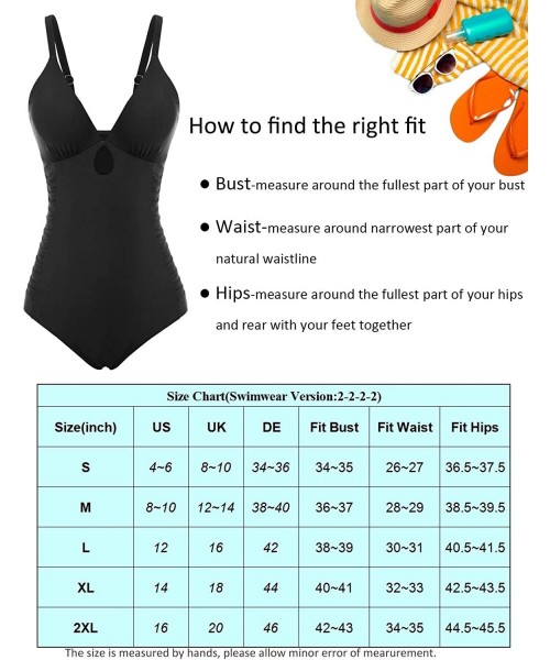 Sets Women's One Piece Swimsuit Tummy Control Swimwear Cross Back Bathing Suit - Black-80 - C2193YXNANU