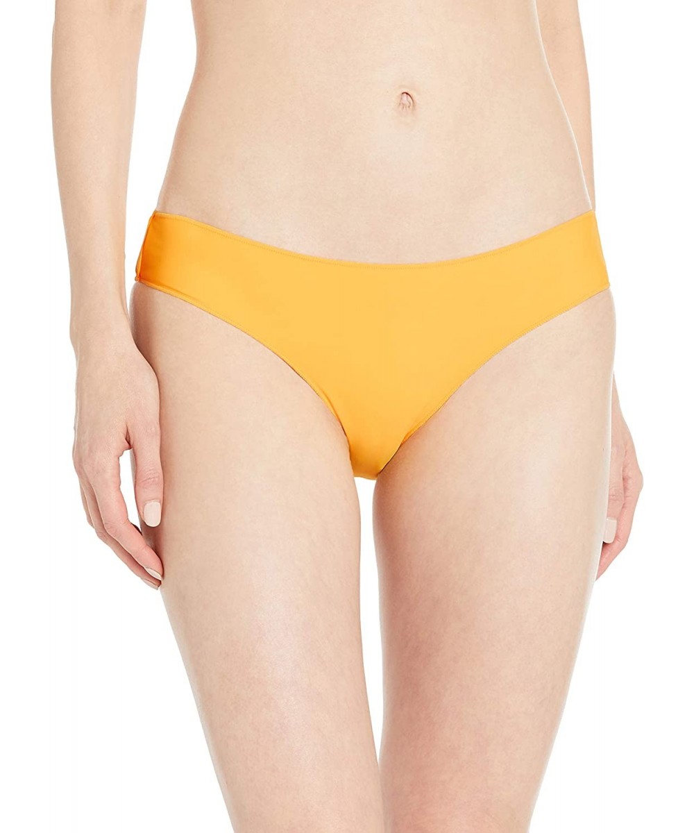 Bottoms Women's Classic Surf Hipster Cheeky Coverage Bikini Bottom - Mango 4k - CY18EYGK472