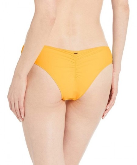 Bottoms Women's Classic Surf Hipster Cheeky Coverage Bikini Bottom - Mango 4k - CY18EYGK472