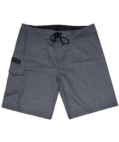 Board Shorts Mens Boardshort Bottle Opener Fishing Shorts Plier Pocket UV Blocking Swim - Mano - Charcoal - CA18C9NS2KT