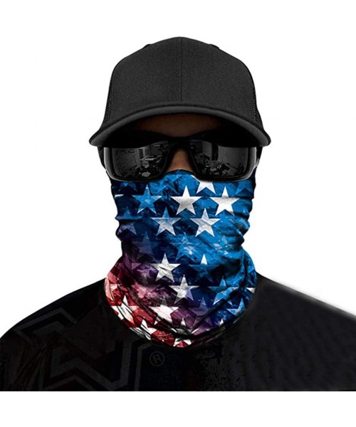 Cover-Ups 3D Printing Bandana for Outdoor Face Cover Dust Wind UV Sun Neck Gaiter Tube Cover Headwear - M - CL190HG602Q