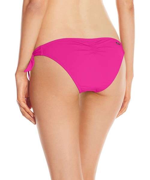 Tankinis Women's Sash Tie Side Med Bikini Bottom Swimwear - So Soft Magenta - CI12NRQN4TK