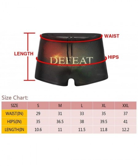 Briefs Men's Swimwear Swim Trunks Flowers Boxer Brief Quick Dry Swimsuits Board Shorts - Inspirational Quotes1 - CM198U8U67K