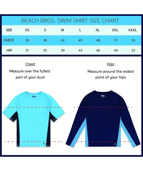 Rash Guards Men's UPF 50+ Swim Shirt - Long Sleeve Quick Dry Rashguard - Turq / Grey Stitching - CT187EI8WOY