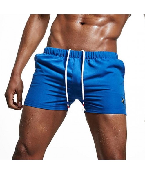 Board Shorts Mens Swim Trunk Surfing Swimming Shorts Beach Shorts Swimsuit Bathing Suit Watershort - Blue - CQ18E774C4T