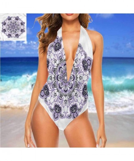 Cover-Ups Sexy Womens Swimsuit- Oriental Kaleidoscopic Simple and Sexy - Multi 01 - CV19CAR7U3G