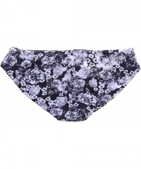 Tankinis Women's Georgie Hipster Bikini Bottoms - Black/White Floral - C1127191O3L