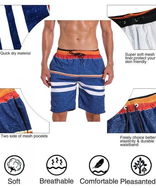 Trunks Men's Swim Trunks - Darkblue - CI18GEC0G6D