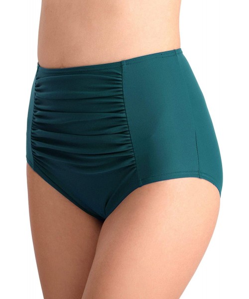 Tankinis Womens Bikini Bottoms/Skirt Swimsuit - High/Low Wasited/Tummy Control - High Waist-green - CA18SOXN0G9