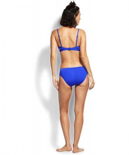 Bottoms Women's Multi Strap Hipster Bikini Bottom Swimsuit - Active Cobalt - CW18Z3S2KOD