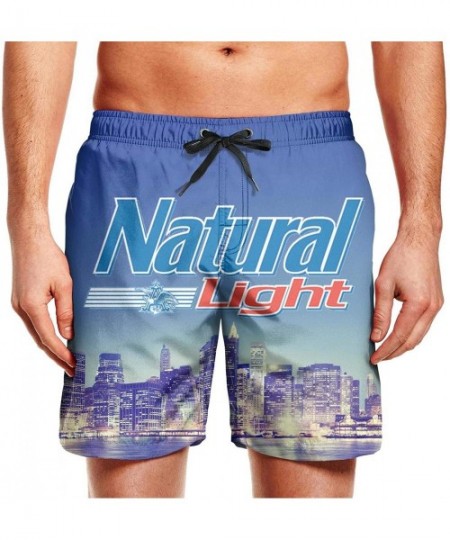 Board Shorts Summer Cool Quick Dry Loose Pants Man Swimming Trunks Beach Shorts Board Shorts - White-10 - C418T8CLQ3N