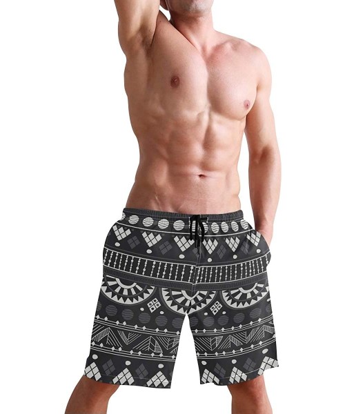 Board Shorts Tragic Abundance Pattern Men's Quick Dry Beach Shorts Swim Trunk Beachwear with Pockets - Color08 - CR18Q9KUNSM