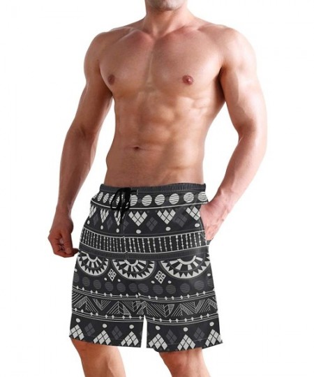 Board Shorts Tragic Abundance Pattern Men's Quick Dry Beach Shorts Swim Trunk Beachwear with Pockets - Color08 - CR18Q9KUNSM