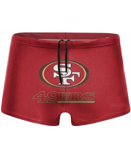 Briefs Men's New York Je-ts Swimwear Trunks Square Leg Boxer Brief Swimsuit Swim Underwear - San Francisco 49ers - CO194R82TCE