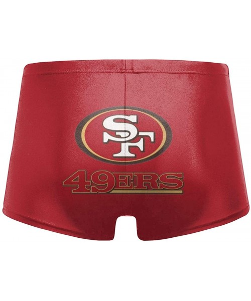 Briefs Men's New York Je-ts Swimwear Trunks Square Leg Boxer Brief Swimsuit Swim Underwear - San Francisco 49ers - CO194R82TCE