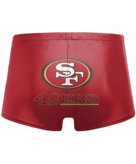 Briefs Men's New York Je-ts Swimwear Trunks Square Leg Boxer Brief Swimsuit Swim Underwear - San Francisco 49ers - CO194R82TCE