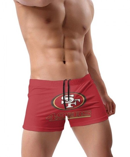 Briefs Men's New York Je-ts Swimwear Trunks Square Leg Boxer Brief Swimsuit Swim Underwear - San Francisco 49ers - CO194R82TCE