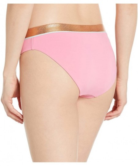 Tankinis Women's Banded Hipster Bikini Bottom - Pop Pink - CO18Y5CNY9W