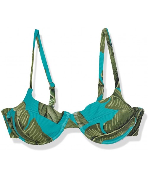 Tops Women's Bikini Top - Turquoise - CJ18ZYQGYI5